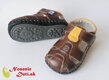 Topánky na prvé kroky barefoot sandálky Freycoo Baby Larry Hnedé