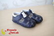 Topánky na prvé kroky barefoot sandálky Freycoo Larry Modré