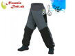 Detské zimné softshellové nohavice otepľovačky Metricon čierna