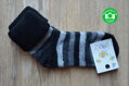 Diba detské vlnené ponožky - Prúžky  Čierne