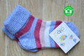 Detské vlnené ponožky Prúžky Modroružové