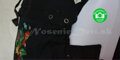 Detail zmenšenia chrbtovej opierky pomocou šnúrok - Liliputi Matyó čierny ergonomický nosič na nosenie detí