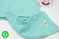 Detské celoročné merino Body Tričko Manymonths 4-Season Aqua blue