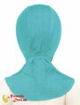 Celoročná merino vlnená kukla pre deti Manymonths Aqua Blue