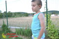 Detské merino vlnené tielko Manymonths  Aqua Blue