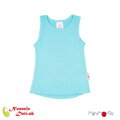 Detské merino vlnené tielko Manymonths  Aqua Blue