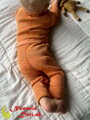Detský overal z merino vlny Manymonths Tangerine Marmalade
