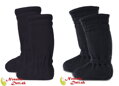 Merino Manymonths Winter Foggy Black vysoké detské capačky