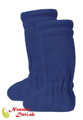 Merino vlnené vysoké capačky pre deti Manymonths Winter Classic Blue