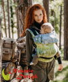Nosič na nosenie novorodencov Rischino flexible Wild nature khaki