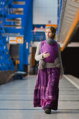 Šatka na nosenie detí Storchenwiege Leo violet