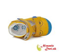 Chlapčenské sandále alternatíva barefoot DD Step Horčicové 015-403B