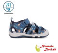 Chlapčenské detské športové sandále D. D. Step 065-61146A Royal Blue Dino