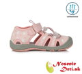 Dievčenské detské športové sandále DD Step Ružové Zajkovia  065-394B