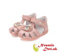 Dievčenské kožené sandále D. D. Step 075-51284D Baby Pink Macko