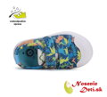 Chlapčenské plátené tenisky D.D.Step C096-51352A Bermuda Blue Jurský park