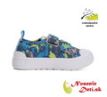 Chlapčenské plátené tenisky D.D.Step C096-51352A Bermuda Blue Jurský park