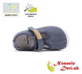 Detské barefoot otvorené plátenky D. D. Step C086-61089A Royal Blue Jeans