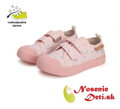 Dievčenské letné plátenky D. D. Step Baby Pink Kvietky CSG-41841A