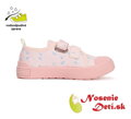 Dívčí letní plátěnky D.D. Step Baby Pink Květiny CSG-41841A