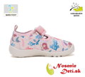 Dievčenské barefoot plátenky otvorené D.D.Step C086-51733A Baby Pink Morská panna