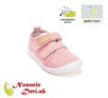 Dievčenské barefoot letné plátenky D. D. Step C086-61763C Baby Pink