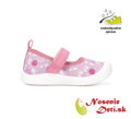 Dívčí otevřené letní plátěnky D.D.Step C100-61926 Daisy Pink Smajlíky