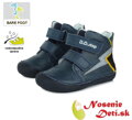 Barefoot chlapecká kotníková obuv DD Step Modré Blesk 063-144 jsou celoroční boty určeny pro normální/široká chodidla. Boty mají vodoodpudivou úpravu - jsou ošetřeny vodoodpudivým nástřikem.