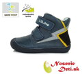 Barefoot chlapecká kotníková obuv DD Step celoroční boty Modré Blesk 063-144