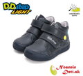 Chlapčenské blikajúce svietiace členkové topánky D. D. Step Royal Blue 068-42418
