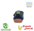 Detské barefoot kožené topánky tenisky D. D. Step Royal Blue 063-51483