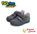 Chlapčenské blikajúce svietiace prechodné topánky D. D. Step Dark Grey Drak 068-51124