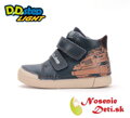 Chlapčenské blikajúce svietiace členkové topánky D. D. Step Royal Blue 068-52151A