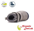 Chlapčenské zateplené kožené topánky D.D. Step Dark Grey Autíčko 071-52771B