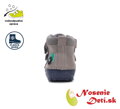 Chlapčenské zateplené kožené topánky D.D. Step Dark Grey Autíčko 071-52771B