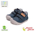 Chlapčenské barefoot kožené prechodné topánky D. D. Step Royal Blue 073-51761A