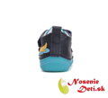 Chlapčenské prechodné kožené topánky D.D. Step Royal Blue Krokodíl 082-51541