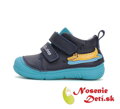 Chlapčenské prechodné kožené topánky D.D. Step Royal Blue Krokodíl 082-51541
