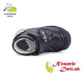 Chlapčenské prechodné kožené topánky D.D. Step Royal Blue 082-52202