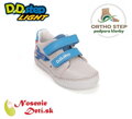 Chlapčenské blikajúce svietiace kožené topánky D.D. Step Dove Grey Raketa 050-61691A