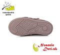 Dívčí kožené kotníkové boty D.D. Step Šedofialové Pink 040-316