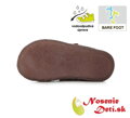 Barefoot topánky jarné jesenné dievčenské DD Step Bronze Srdiečka 073-328B