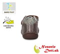 Barefoot topánky jarné jesenné dievčenské DD Step Bronze Srdiečka 073-328B
