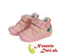 Barefoot alternatíva obuv dievčenské prechodné topánky D.D. Step Svetloružové Kvietok 015-41540A