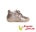 Barefoot alternativa obuv dívčí celoroční boty DD Step Champagne Kvítek 015-41540B