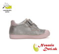Dievčenské prechodné topánky D. D. Step Champagne Kvietky 049-42690A