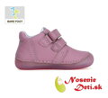 Dievčenské barefoot prechodné topánky D.D. Step Lilac Motýľ a Kvietky 070-41484A