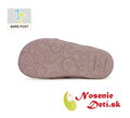 Dievčenské prechodné barefoot kožené topánky D.D. Step Svetloružové Motýľ 073-41984