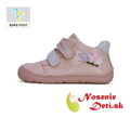 Dívčí barefoot celoroční obuv D.D. Step boty Světle růžové Motýl 073-41984