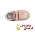 Dievčenské prechodné kožené topánky DD Step Ružové Hviezdy 078-41678A